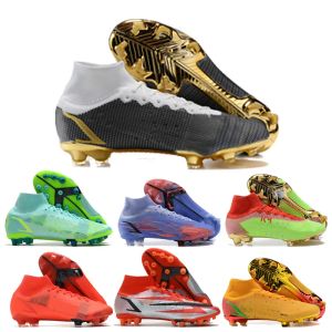 Topkwaliteit voetbalschoenen Ronaldo CR7 Mercurial Vapores 14 XIV Elite SG Pro Anti Clog Cleats Outdoor Superfly 8 VIII CR110 Neymar ACC voetbalschoenen US6.5-12