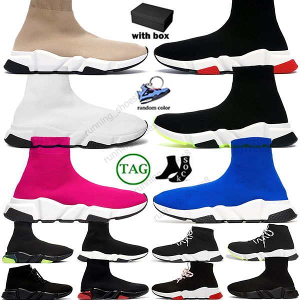 Chaussures de chaussettes de qualité supérieure Paris Paris Mesh Men Men de tricot Trainers Runner Sneaker Sock Shoe Womens Sneakers Vitesse GRAFFITI CARORS CARIN