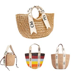 Top kwaliteit Stro Dames plunjezak bagage tassen Raffia tas handtas reistassen clutch Ontwerpers Schouder Portefeuilles Stuff Sacks heren riem cross body bakken met grote capaciteit