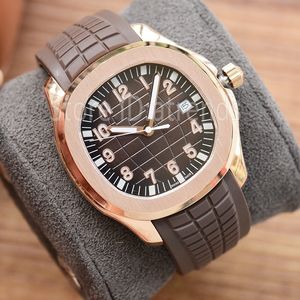 Top Quality Elemy Automatic mécanique Self Winding Watch Men Classic Gold Silver Wrist Wrist 40 mm Sapphire Verre Casual Rubber Strap Clock 562G