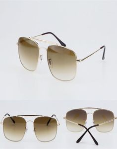 Lunettes de soleil de qualité supérieure pour hommes Femmes Fashion Brand Designer Gold Metal Frame Colorful Sun Glasshesar avec étuis et Box9100305