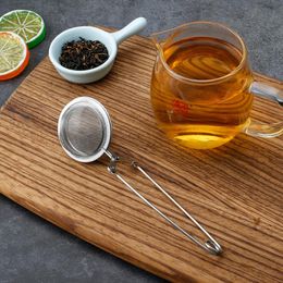 Topkwaliteit Thee Infuser Tool Rvs Bol Mesh Steiler Koffie Herb Spice Filter Diffuser Handvat Ball ZWL750