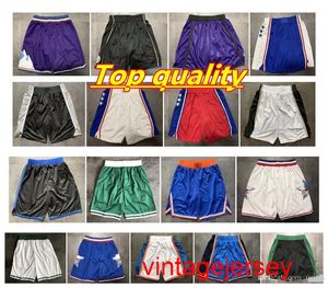 Top kwaliteit ! Team Basketbal Shorts Mannen Shorts Sport Shorts College Broek Wit Blauw Rood Paars Geel Zwart Maat S-XXL