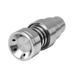 Top qualité Titanium Nail Universal Domeless Accessoires 10mm14mm19mm 2 4 6 en 1 double fonction GR2 réglable Dab Rig pour narguilé tuyau d'eau vaporisateur VS verre Bong