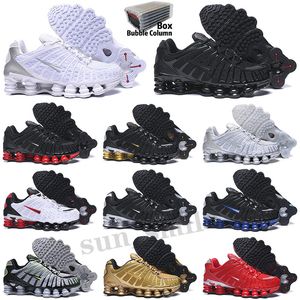 Shox TL Top Qualité TL Hommes Chaussures De Course Femmes Respirant Sneakers Noir Blanc de marche en plein air sport chaussures R4 formateurs Taille 5.5-11