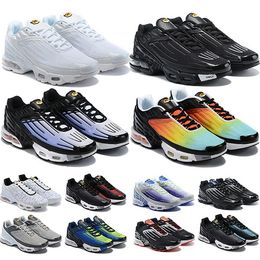 TOP KWALITEIT TN Plus 3 Tuned Running Schoenen Chaussures Triple White Black Hyper Blue USA Neon Og Mens Dames Trainers Sneakers Sport