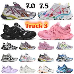 Top Kwaliteit Track Runner 7 7.5 3 Dames Dress Shoes Men All Black Wit Purple Pink Light Blue Beige Gray Gray Mens Trainers Grootvader Luxuy Designer Shoes Sneakers