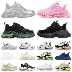 Top Quality Triple S Casual Chaussures Hommes Femmes Designer Plate-forme Baskets Noir Blanc Gris Rouge Rose Bleu Vert Light Tan Baskets Sports Jogging Marche Chaussures d'extérieur