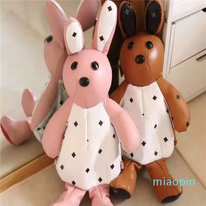 Mochila de conejo bonita con costuras de dos colores de alta calidad, bolso para niña, decoración del hogar