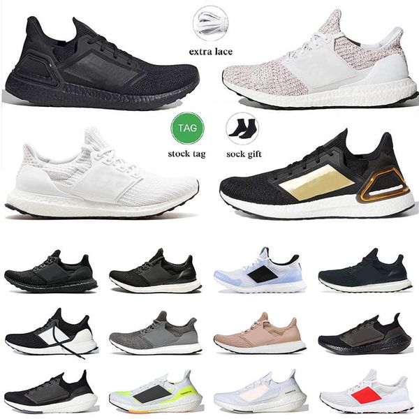 Ultraboosts 3 4.0 de alta calidad Zapatillas para correr Hombres Mujeres Ultra Runs Triple Blanco Negro Ceniza Melocotón Solar Amarillo Tenis Zapatillas deportivas 36-47