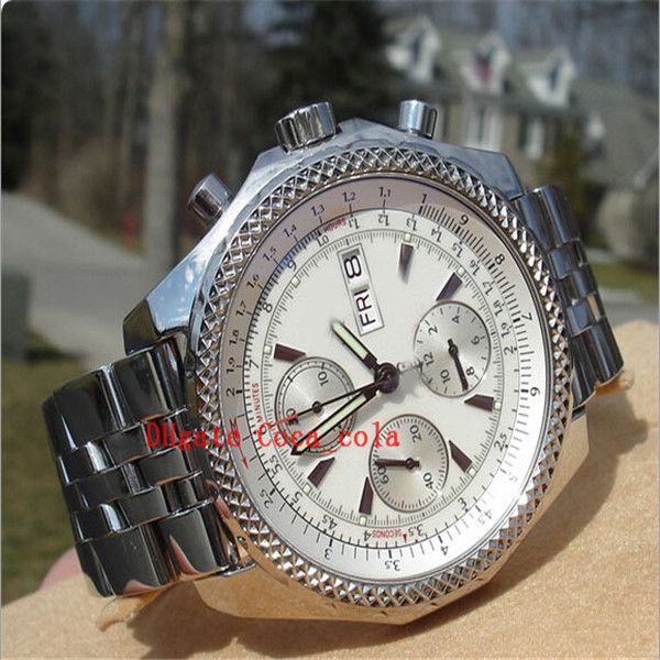 2024 hommes luxe quartz chronographie 44MM GT A13362 magnifique cadran blanc hommes montre pour hommes montres habillées