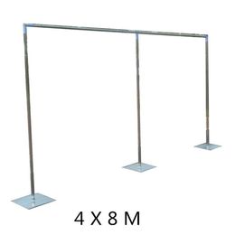 Top Kwaliteit Bruiloft Achtergrond Decoratie Stand Rvs Pijp Gaas Gordijn Stent 3 3m 3 6m 4 4m 4 8m Available293D