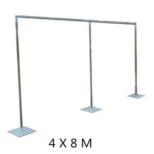 Top Kwaliteit Bruiloft Achtergrond Decoratie Stand Rvs Pijp Gaas Gordijn Stent 3 3m 3 6m 4 4m 4 8m Available293D