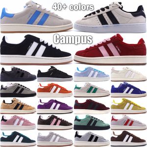 Originales Campus 00s Zapatos casuales bajos para hombres Mujeres Entrenadores Negro Blanco Goma Ambiente Cielo Lúcido Azul Polvo Carga Claro Rosa Zapatillas de deporte al aire libre Tamaño 36-45