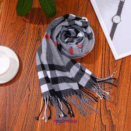 Top qualité hiver et automne Bur Home écharpe pour femmes hommes Automne Hiver Polyvalent Hommes Femmes Imitation Cachemire Écharpe Babag Coloré Plaid Enfants