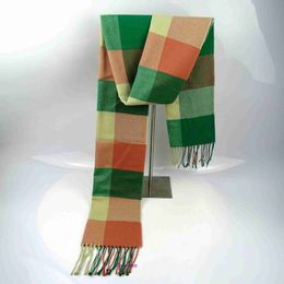 Écharpe à domicile d'hiver et d'automne de qualité supérieure pour femmes Men Mai Kou 2023 Automne hiver Nouvel plaid Imitation Cashmere Scarf Châle à double utilisation