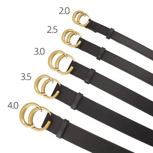 Hombres 1: 1 Cinturón de diseño de lujo famoso para mujer Cinturones de moda Marmont Corturas de moda genuinas letras estampadas al por mayor de la dama casual del cinturón negro ancho 2.0cm 3.0cm 3.5cm 4 cm