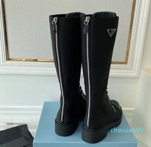 Bottes pour femmes de qualité supérieure chaussures à plateforme noire sur le genou chaussure en cuir Combat blanc Cowboy Chelsea boot femmes