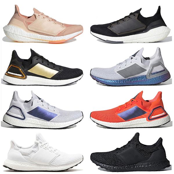 Mujeres de alta calidad para hombre zapatos para correr diseñador de malla ultra boost triple blanco negro oro gris rosa naranja criado atlético corredores zapatillas de deporte entrenadores deportivos tamaño 36-45