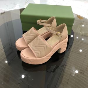 Topkwaliteit Vrouwen Sandalen Luxe Designer Platform Schoenen Sexy Hoge Hakken Leren Maat 35-42 XX-0303