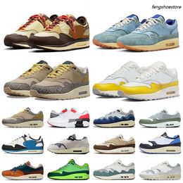 Topkwaliteit dames heren hardloopschoenen maxs patta 1 87 tarwe barokke bruine saturn gold kasina gewonnen ang grijs oregon golven trainers blauwdruk sneakers sportschoenen