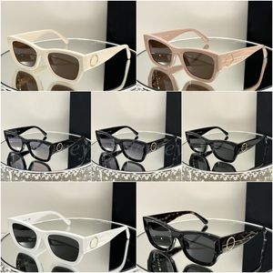 Gafas de sol de mujer de alta calidad con patrón circular, gafas de sol de moda con caja 26475