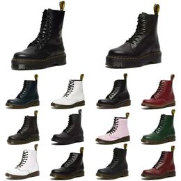 Botas Martin para mujer de calidad superior Botas de diseñador negro Mujer Zapatos para hombre Moda Invierno Nieve Bota de tobillo corta Suela flexible Mocasines de lujo Botines 35-44