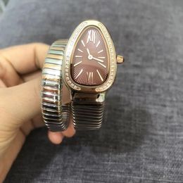 Topkwaliteit dameswatch relojes slangvormige relojes para mujer luxe mode armband vrouw horloge personaliseer creativiteit kwarts klok armband orologio di lusso