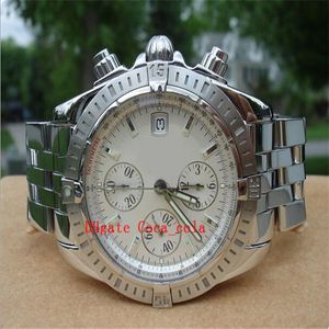 top-kwaliteit Horloges Luxe chronografie Stalen Chrono A13356 Prachtige Zilveren Stok Wijzerplaat Heren heren horloge jurk horloges 18