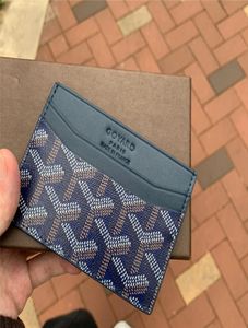 Top qualité Y Dot Designer classique de luxe célèbre hommes femmes Gy porte-carte de crédit toile enduite avec poche en cuir véritable Mini Walle5358349