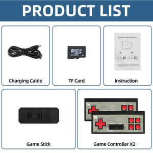 Top Quality Y2s Game Console Host Set Mini HD Wireless Double Person Play Games Host Host Hid TV Sorput comprend 1800 plus jeux avec 2 contrôleurs de jeu