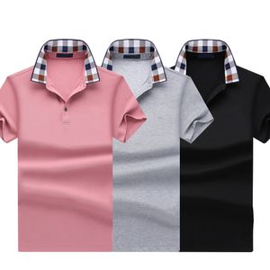 Top Quanlity 5a Polo T Shirts voor Mannen Mens Basic Business Design Dress Tech Fleece Shirt Mode Mens Womens Tops Tee T-shirts Geborduurde Letter Badges Kort rood