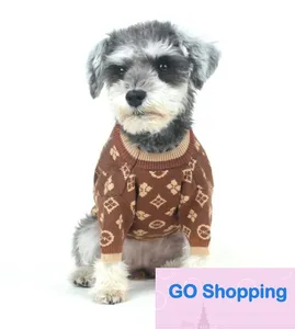 Top Quatily Classic Luxury Dog Clothes Teckel Dog Sweaters pour petits chiens Haute élasticité Doux et confortable Designer Pet Sweater