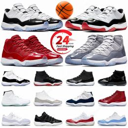 Outdoorschoenen 11s Basketbalschoenen Jumpman 11 Heren Dames Cherry DMP Cool Grey Bred Cement Grey Concord Heren Trainers Sport Sneakers maat 36-47