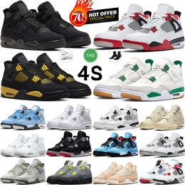 Top Red Cement 4s Basketball Chaussures 4 Sb Pine Green Military Black Cat White Oreo Sail University Blue Cactus Jack Photon Dust For Mens Womens Sports Trainers Sneakers