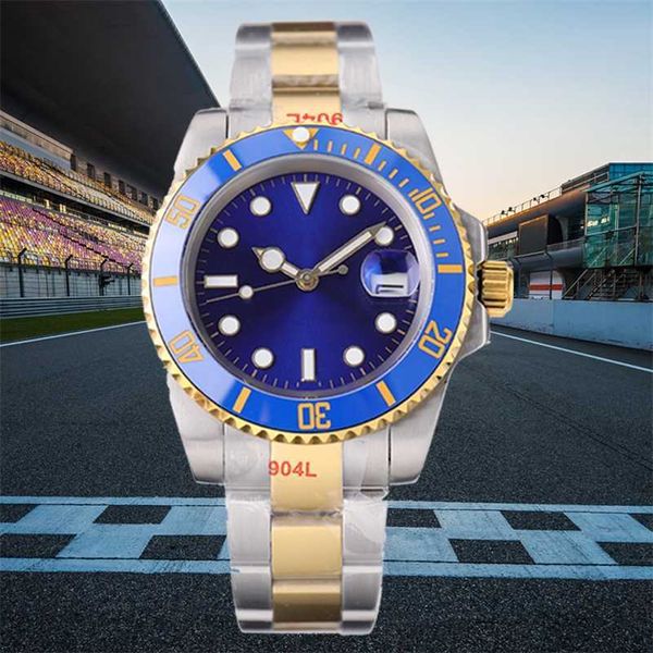 Roles superiores Clásico Rolaxs Submariner Clean Factory Movimiento de cuarzo Esfera de zafiro inoxidable 40 mm Relojes baratos AAA 40 mm Relojes de cerámica Correa Moda ajustable De