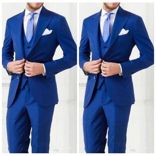 Venta superior 2022 Hombres personalizados Traje ajustado Para tuxedos Trajes formales para hombres de negocios usan padrinos (chaqueta + pantalones + corbata + chaleco)