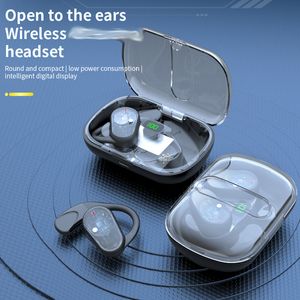 Auriculares inalámbricos TWS transparentes OWS-80, auriculares para juegos, auriculares para llamadas HD de baja latencia, auriculares con cancelación de ruido de graves pesados