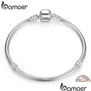 Top Vente Authentique 100% 925 Sterling Serpent Chaîne Bracelet Bracelet Pour Femmes Bijoux De Luxe 17-22Cm Pas902 Livraison Directe Dhgarden Otm2Z