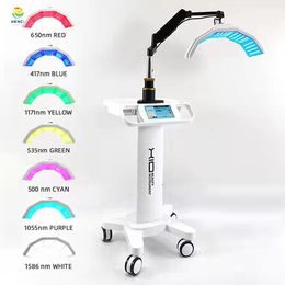 Venta superior profesional 7 colores pdt led bio terapia de luz facial antiarrugas rejuvenecimiento de la piel máquina de belleza