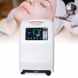 Top Verkoop LED Beauty Skin Rejuvenation Zuurstof Jet draagbare hyperbare zuurstoftherapie Haar Oxgen gezichtsmachine met koepel met koepel