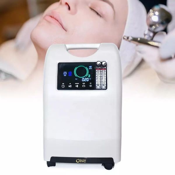 Las mejores ventas LED Belleza Rejuvenecimiento de la piel Oxígeno Jet Terapia de oxígeno hiperbárico portátil Máquina facial de oxígeno para el cabello con cúpula