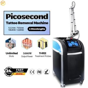 Nieuwste Pico Laser Picosecond Machine Tattoo pigment verwijdering Laser 532 1064 755nm Pico Focus Spot Sproet Elimineren FDA goedgekeurd