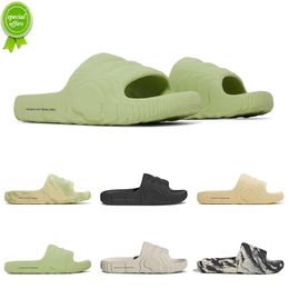 TOP Sandalias Mujer Adilette Slides Sandalias de diseñador Zapatos de playa para hombre al aire libre Magic Lime Desert Sand Green Glow Orange Resin