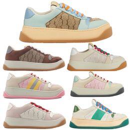 Top Screener Dames Sneakers met dikke zolen Casual schoenen Modeontwerper Hoge vuile schoenen Kleur veters MAC90 Vintage Running Dirty Shoes