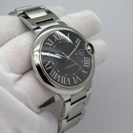 Top vente Homme Horloge Homme montre Inoxydable montres Mécanique Automatique montre-bracelet Nouvelle Mode Business montres-bracelets Black Face 086