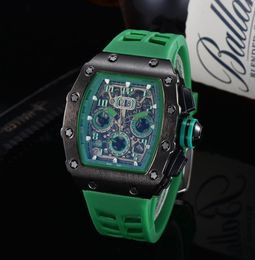 Moda para hombres más vendidas Moda de marcación Dial Dial Rubber Bodar Banda de buena calidad Reloj de cuarzo Estilo de vida CRONOGRA3543036