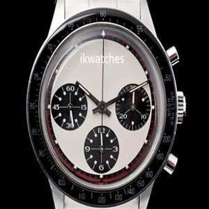 Top verkopen kwarts stopwatch mannelijk horloge chronograaf horloges van hoogwaardige roestvrijstalen armband horloges 112281A