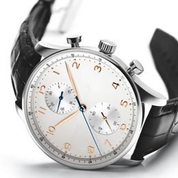 Top Sell Watch Men Quartz Stopwatch Man Style Chronograph Watchs en acier inoxydable montre W16290Y
