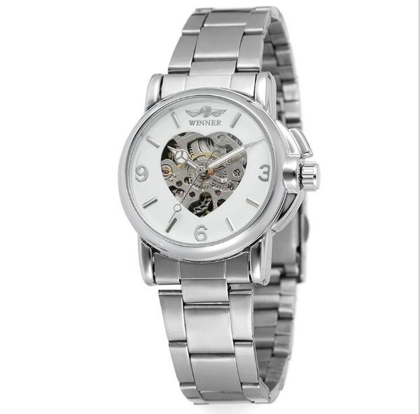 Top vente WINNER montres de mode pour femme montre automatique montre mécanique pour dame alliage bande WN42-2